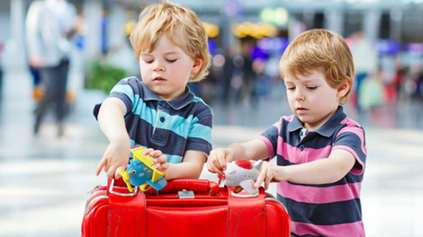 Plane toys like these are great for first time flyers, because they can help parents illustrate what’s going on.